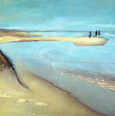 Wykrzyknik. Olej na płótnie 90x90 cm.