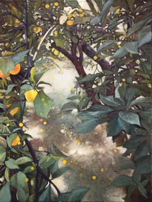 Mirabelka, olej na płótnie. 