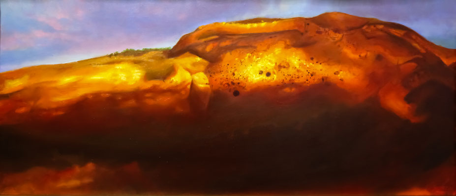 Bursztynowa Góra, olej na płótnie, 2025