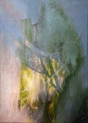 Złota godzina, olej na płótnie 100x70cm, 2026