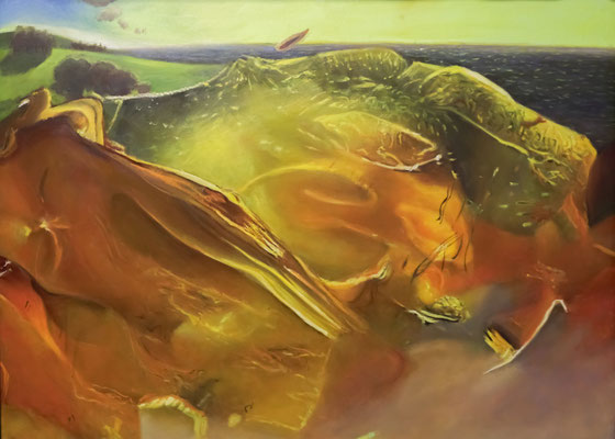 Warstwy, olej na płótnie, 2025