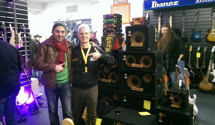 Mit Dirk Hesse @ Markbass