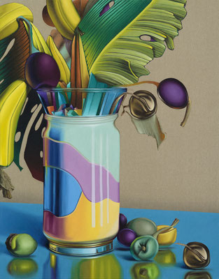 HOLGER KURT JÄGER  I AI Flowerfruits echo 2  I  Öl auf Leinwand  I  140 x 110 cm