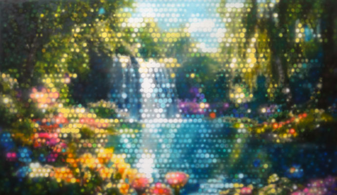 IVO LUCAS  I  The Magic Yard II  I  Acryl auf Leinwand  I  90 x 160 cm