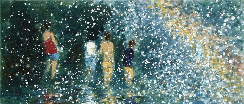 RENATA TUMAROVA  I  Rainbow country  I  Öl auf Leinwand  I  60 x 140 cm  