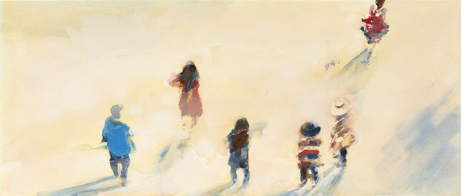 RENATA TUMAROVA  I  Followers 02  I  Öl auf Leinwand  I  60 x 120 cm  
