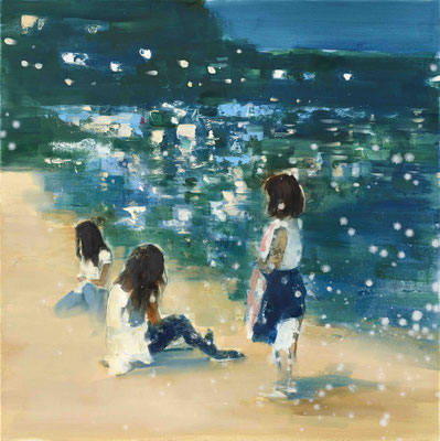 RENATA TUMAROVA  I  Today he won't come  I  Öl auf Leinwand  I  80 x 80 cm  