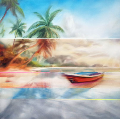 MARTIN HERLER  I  9  I  Öl auf Leinwand  I  100 x 100 cm