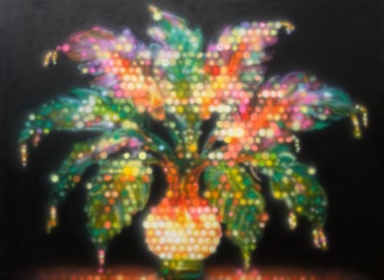IVO LUCAS  I  Palme I  I  Acryl auf Leinwand  I  80 x 110 cm