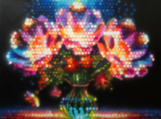 IVO LUCAS  I  Blossom into Light II  I  Acryl auf Leinwand  I  80 x 110 cm