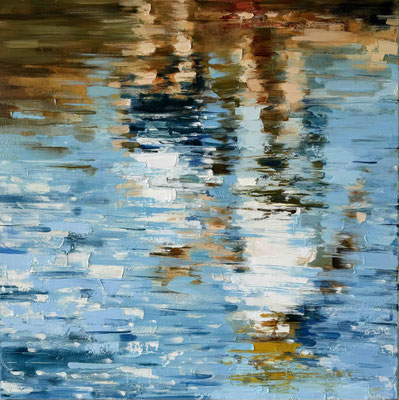 RENATA TUMAROVA  I  Solution 04  I  Öl auf Leinwand  I  80 x 80 cm
