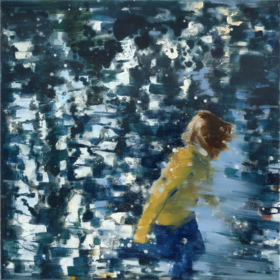 RENATA TUMAROVA  I  Out of here  I  Öl auf Leinwand  I  80 x 80 cm  