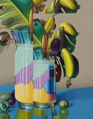 HOLGER KURT JÄGER  I AI Flowerfruits echo 2  I  Öl auf Leinwand  I  140 x 110 cm