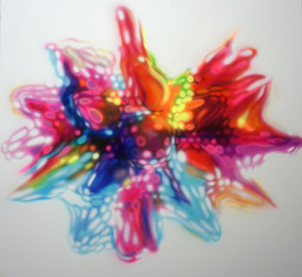IVO LUCAS  I  The Wild Outburst Flower  I  Acryl auf Leinwand  I  130 x 140 cm