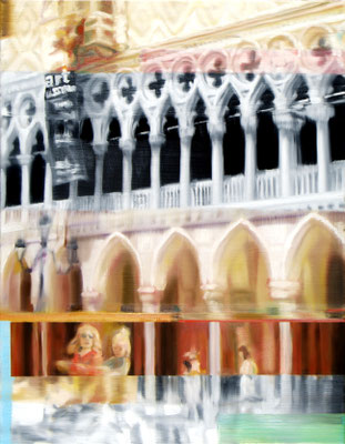 MARTIN HERLER  I  Venice, Doge's Palace  I  Öl auf Leinwand  I  90 x 70 cm