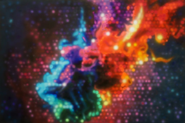IVO LUCAS  I  Visibility reduced by smokeI  I  Acryl auf Leinwand  I  80 x 120 cm