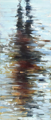 RENATA TUMAROVA  I  Solution 03  I  Öl auf Leinwand  I  140 x 60 cm  