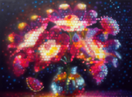 IVO LUCAS  I  Blossom into Light I  I  Acryl auf Leinwand  I  80 x 110 cm