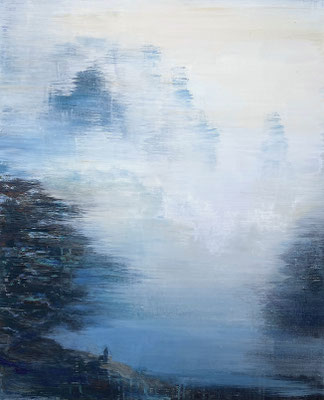 XIANWEI ZHU  I  Blaue Souls  I  Acryl auf Leinwand  I  61 x 50 cm