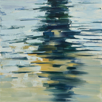 RENATA TUMAROVA  I  Liquid shadow 04  I  Öl auf Leinwand  I  60 x 60 cm  