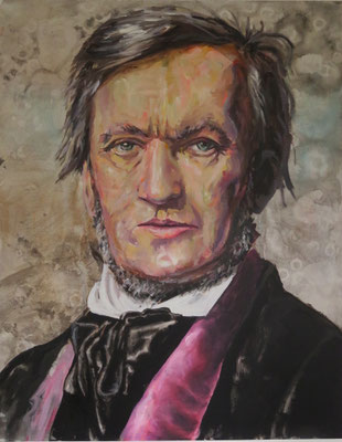 ANDREAS FLÜGEL  I  Wagner I  Acryl und Lack auf Leinwand  I  140 x 110 cm 