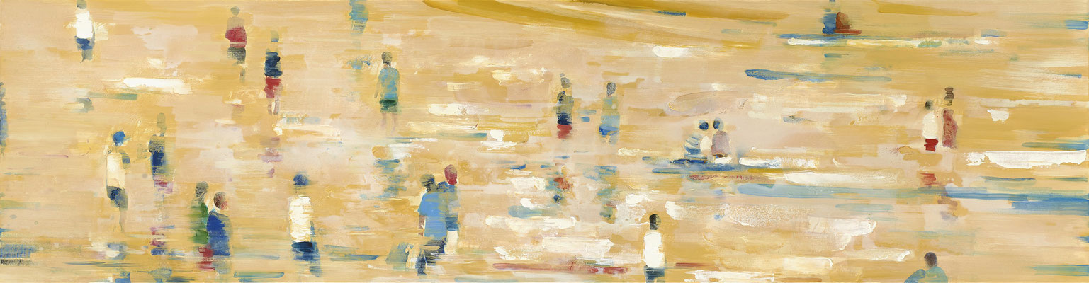 RENATA TUMAROVA  I  Sun's out  I  Öl auf Leinwand  I  60 x 230 cm (Repro: Eric Tschernow)