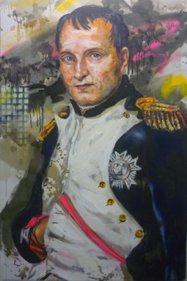 ANDREAS FLÜGEL  I  Napoleon  I  Acryl und Lack auf Leinwand  I  150 x 100 cm  