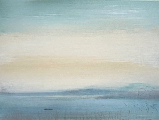 XIANWEI ZHU  I  Floating in Oneness No. 3  I  Acryl auf Leinwand  I  30 x 40 cm