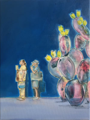 ISABEL FRIEDRICH  I  Guppies in Aspik  I  Öl auf Leinwand  I  40 x 30 cm
