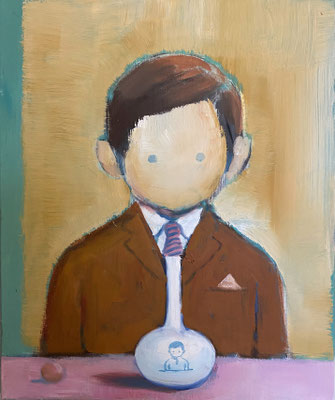 XIANWEI ZHU  I  Portrait of a Young Gentleman  I  Acryl auf Leinwand  I  60 x 50 cm