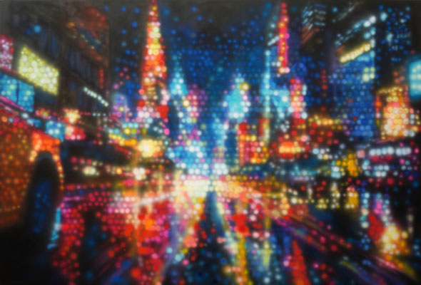 IVO LUCAS  I  Night Dive I  I  Acryl auf Leinwand  I  80 x 120 cm
