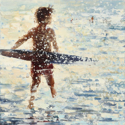 RENATA TUMAROVA  I  Surf freshman 01  I  Öl auf Leinwand  I  80 x 80 cm  