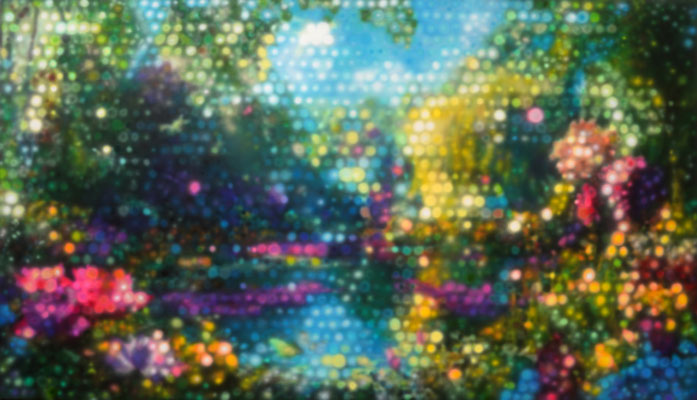 IVO LUCAS  I  The Magic Yard I  I  Acryl auf Leinwand  I  90 x 160 cm