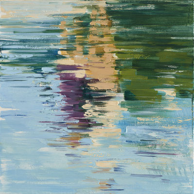 RENATA TUMAROVA  I  Liquid shadow 06  I  Öl auf Leinwand  I  60 x 60 cm  