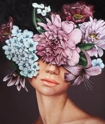DAVID UESSEM  I  Blossom  I  Öl auf Leinwand  I  160 x 140 cm