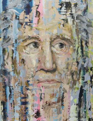 ANDREAS FLÜGEL  I  Goethe I  Acryl und Lack auf Leinwand  I  130 x 100 cm 