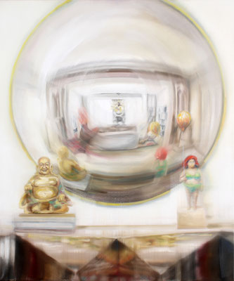 MARTIN HERLER  I  Buddha Mirror  I  Öl auf Leinwand  I  120 x 100 cm