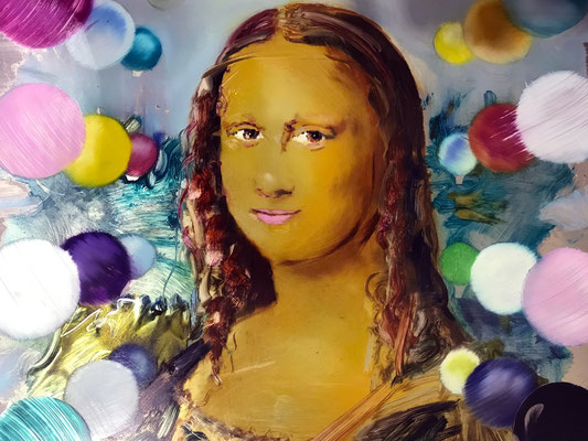 MATTHIAS KÖSTER  I  Mona Lisa  I  Öl auf Aluminium  I  33 x 50 cm