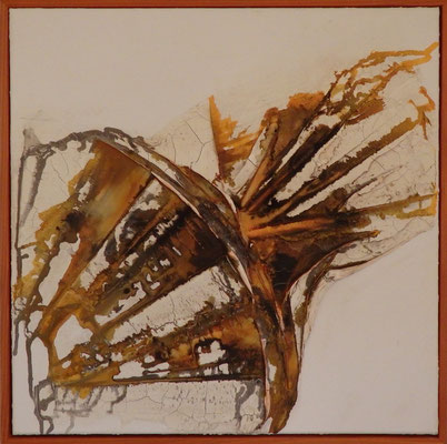 Klarheit 60x60x4 cm mit Holzrahmen