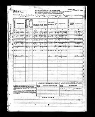 James A Richmond, US Federal Census Mortality Schedules, 1880 Michigan