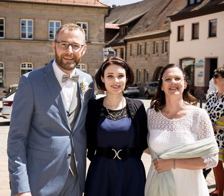 Hochzeitssängerin Nürnberg mit Brautpaar Stefanie und Silvio