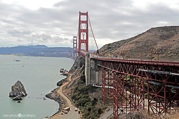USA, Kalifornien, San Francisco, Golden Gate mit Golden Gate Bridge