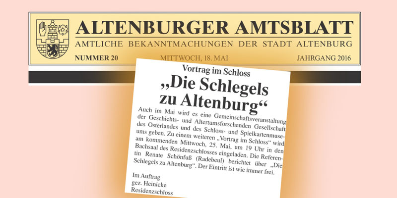 Altenburger Amtsblatt vom 18.Mai 2016