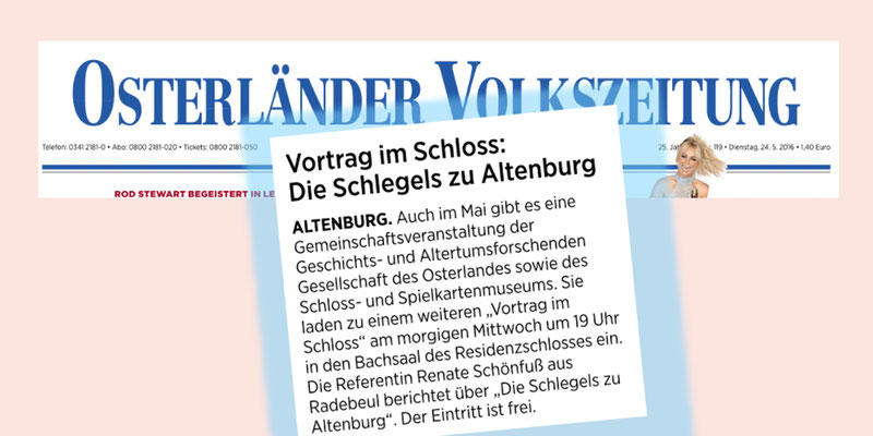 Osterländer Volkszeitung vom 24.Mai 2016