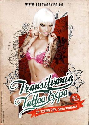 Eventplakat Tattoo Convention Transilvanien | Sandy P. Peng 