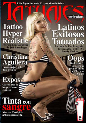 Cover Tattoo Magazin Mexiko  | Sandy P.Peng 