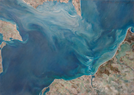OSTSEE MIT FEHMARNBELT // Ölfarben auf Leinwand // 120 x 170cm