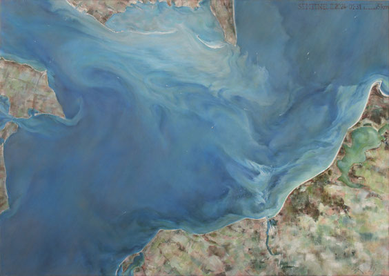 Ostsee-Passage am Fehmarnbelt // Ölfarben auf Leinwand // 120 x 170cm // in Arbeit