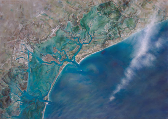 LAGUNE VON VENEDIG // 02. Februar 2024 // Ölfarben auf Leinwand // 120 x 170cm