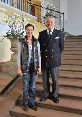 Schloss Hotel Löwenstein - Kleinheubach . Erbprinzessin Stephanie zu Löwenstein . Alois K. Fürst zu Löwenstein